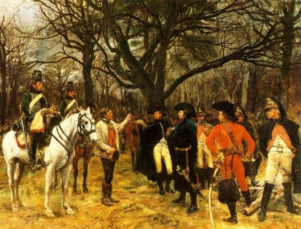 Main Product Photo of General Desaix and the Peasant Painting by Jean-Louis Ernest Meissonier