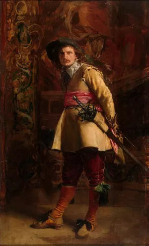 Musketeer by Jean-Louis Ernest Meissonier Oil Painting
