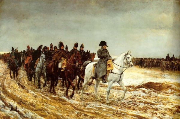 Main Product Photo of The French Campaign Painting by Jean-Louis Ernest Meissonier