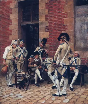 The Sergeant's Portrait by Jean-Louis Ernest Meissonier Oil Painting