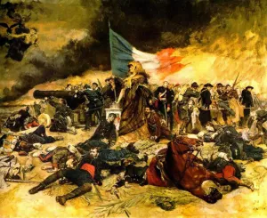The Siege of Paris by Jean-Louis Ernest Meissonier - Oil Painting Reproduction