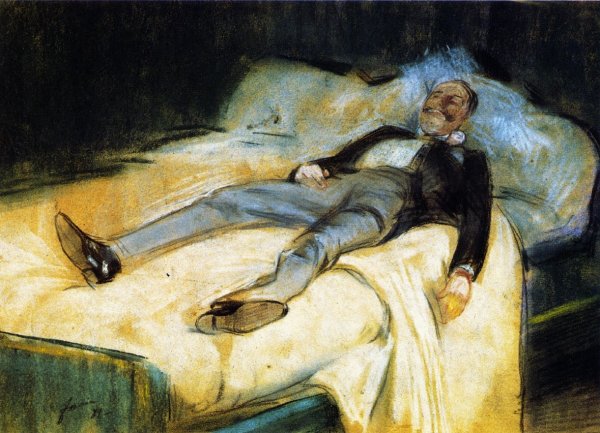 Main Product Photo of After the Ball, the Reveler Painting by Jean-Louis Forain