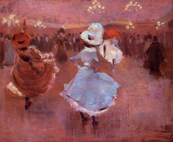 Main Product Photo of Can-Can Dancers Painting by Jean-Louis Forain