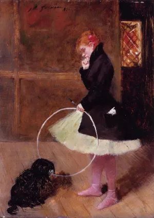 Dancer with a Hoop by Jean-Louis Forain Oil Painting