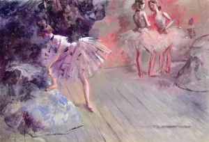 Dancers 7 painting by Jean-Louis Forain