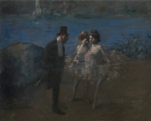 Dancers by Jean-Louis Forain Oil Painting