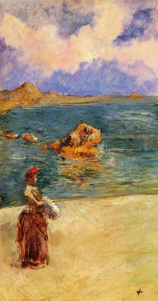 Main Product Photo of La Muse de Flots Painting by Jean-Louis Forain