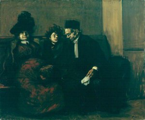 La Salle d'Attente by Jean-Louis Forain Oil Painting