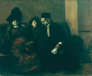 La Salle d'Attente Oil painting by Jean-Louis Forain