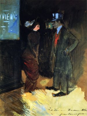 Leaving the Theater, Night-Time Scene