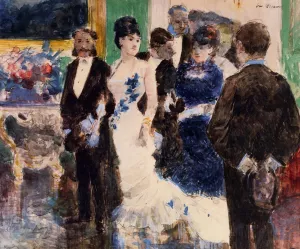 Parisian Soiree by Jean-Louis Forain Oil Painting