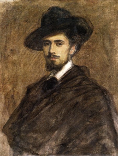 Main Product Photo of Portrait of a Man Painting by Jean-Louis Forain