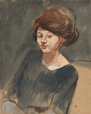 Portrait Of A Woman by Jean-Louis Forain Oil Painting