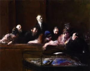 Scne de Tribunal, Pices Conviction by Jean-Louis Forain - Oil Painting Reproduction