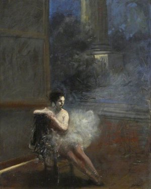 Seated Dancer by Jean-Louis Forain Oil Painting