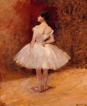 Standing Dancer by Jean-Louis Forain - Oil Painting Reproduction