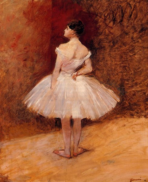 Main Product Photo of Standing Dancer Painting by Jean-Louis Forain