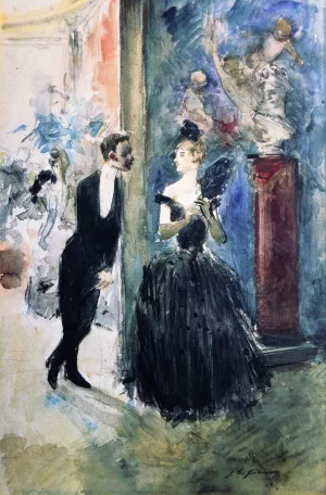 The Ball Oil painting by Jean-Louis Forain