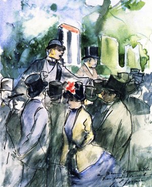 The Bookmaker by Jean-Louis Forain Oil Painting
