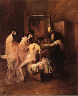 The Box by Jean-Louis Forain - Oil Painting Reproduction