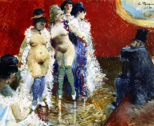 The Client painting by Jean-Louis Forain