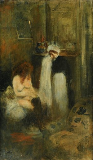 The dresser by Jean-Louis Forain Oil Painting