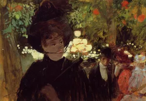 The Jardin de Paris by Jean-Louis Forain Oil Painting