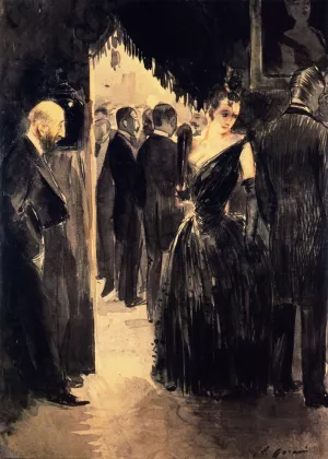 The Look painting by Jean-Louis Forain