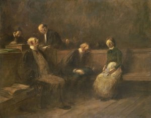 The Petition Oil painting by Jean-Louis Forain