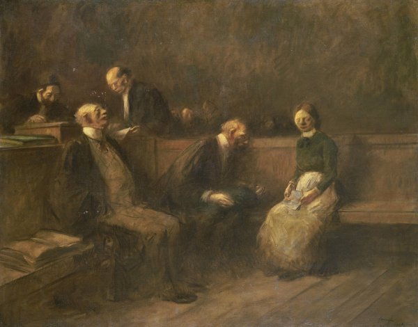 The Petition  by Jean-Louis Forain - Hand-Painted Oil Painting Reproduction