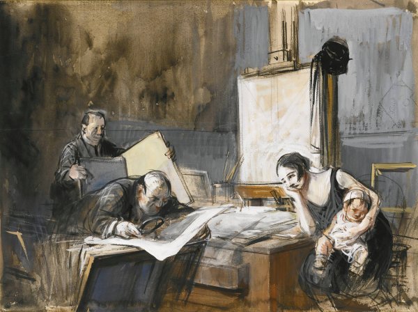 Main Product Photo of The Print Dealer  Painting by Jean-Louis Forain