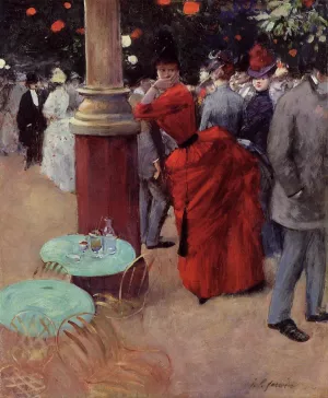 The Public Garden by Jean-Louis Forain - Oil Painting Reproduction