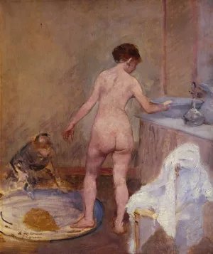 The Tub by Jean-Louis Forain - Oil Painting Reproduction