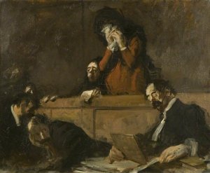 The Unwed Mother by Jean-Louis Forain Oil Painting