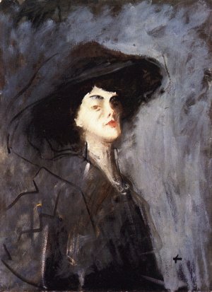 Woman with a Violet