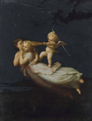 La Nuit by Jean-Louis Hamon Oil Painting