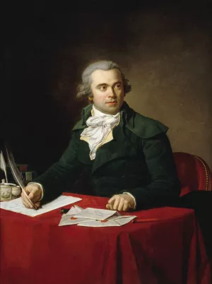 Portrait de Jules-Francois Pare, president du tribunal du IVe arrondissement, ministre de l'Interieur de 1793 a 1794 Oil painting by Jean-Louis Laneuville
