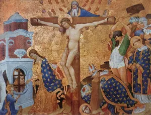 Calvary and the Martyrdom of St Denis painting by Jean Malouel