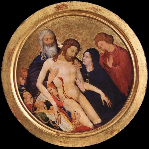 Main Product Photo of Large Round Pieta Painting by Jean Malouel