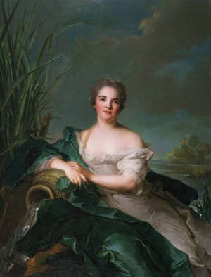 Madame de Flesselles by Jean-Marc Nattier Oil Painting