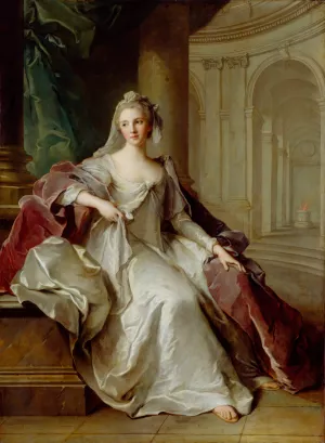 Madame Henriette de France as a Vestal Virgin by Jean-Marc Nattier Oil Painting