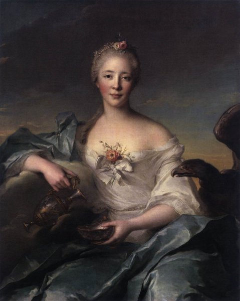 Main Product Photo of Madame Le Fevre de Caumartin as Hebe Painting by Jean-Marc Nattier
