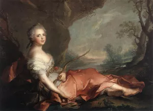 Marie Adelaide of France as Diana by Jean-Marc Nattier - Oil Painting Reproduction