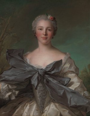 Marie Francoise de La Cropte de St. Abre, Marquise d'Argence by Jean-Marc Nattier Oil Painting