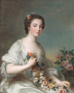 Portrait of a Lady by Jean-Marc Nattier Oil Painting