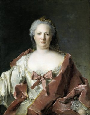Portrait of Anna Elisabeth Leerse by Jean-Marc Nattier Oil Painting
