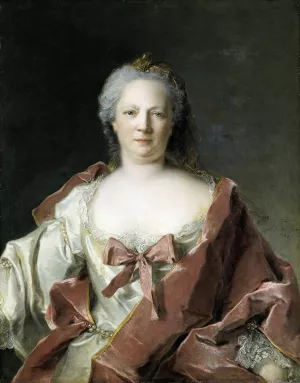 Portrait of Anna Elisabeth Leerse by Jean-Marc Nattier Oil Painting