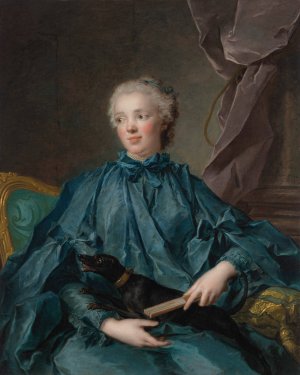 Portrait of Marie Rose Larlan de Rochefort, Marquise de Netumieres by Jean-Marc Nattier Oil Painting