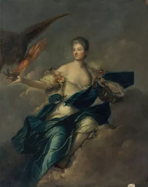 Portrait presume de Mme de Mailly by Jean-Marc Nattier Oil Painting