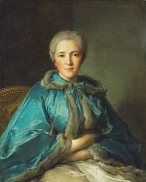 The Comtesse de Tillieres Oil painting by Jean-Marc Nattier